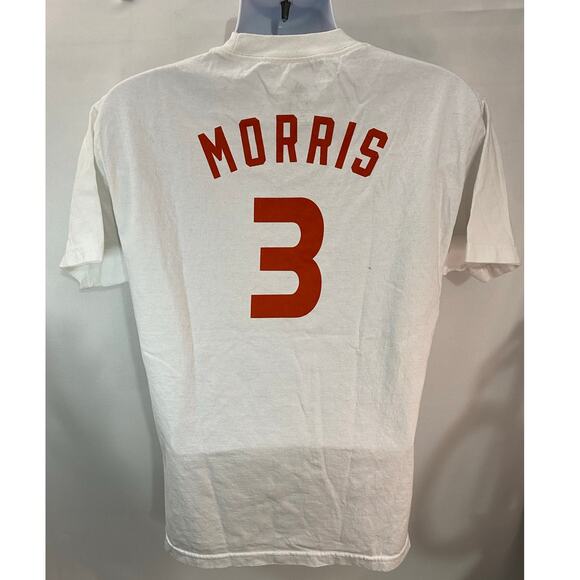 Adidas Coach Morris Final Season T-Shirt Size L White Graphic Tee Baseball #3 - Picture 2 of 6